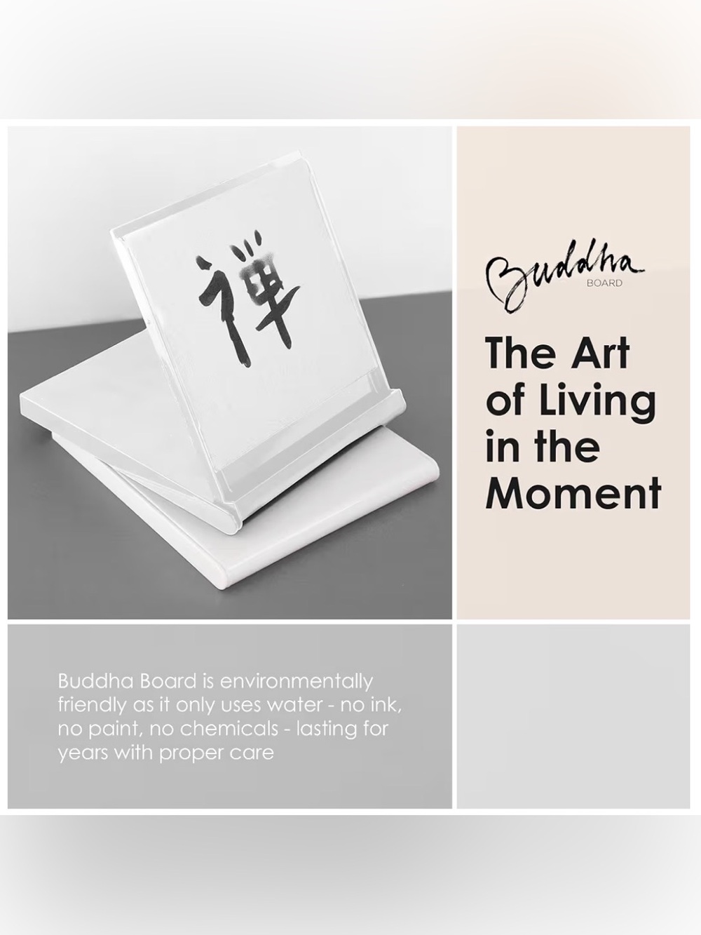 Mini Buddha Board Art Set: Water Drawing, Mindfulness & Meditation